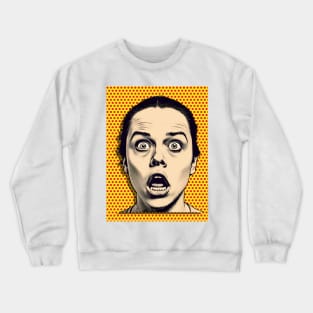 The Look of Horror: He Had the Look of Someone Who Had Never Hugged a Child Before Crewneck Sweatshirt